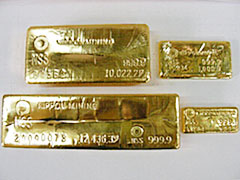 Photo:Gold (Various ingots)